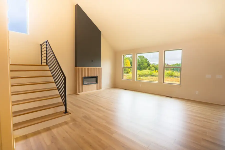 Representative unfurnished interior of a home built from the Cassie by Norfleet Builders in Cambria, White House (Image 23). Representative unfurnished interior of a home built from the Cassie by Norfleet Builders in Cambria, White House (Image 23).