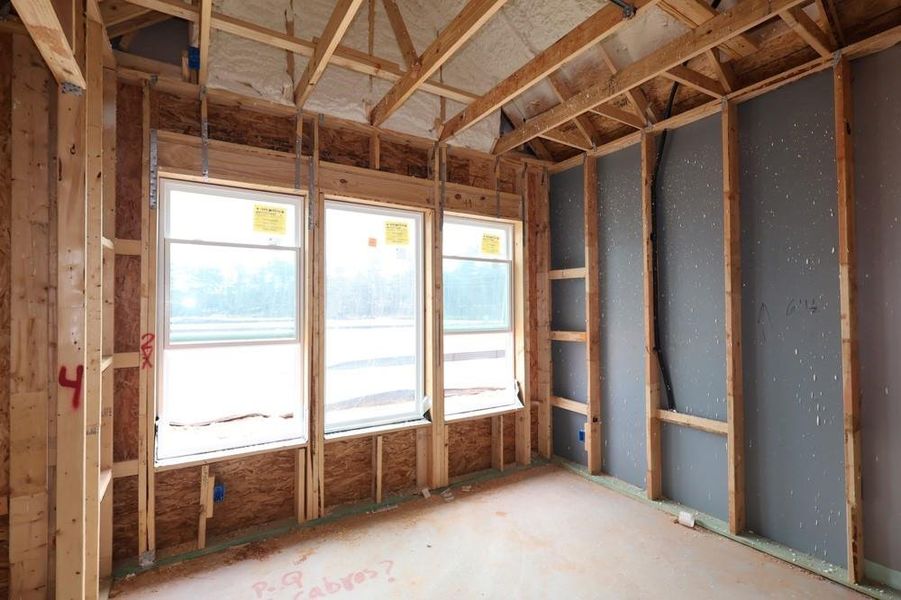 In-progress construction of a new home in Two Step Farm 42', Montgomery, TX (Image 6).