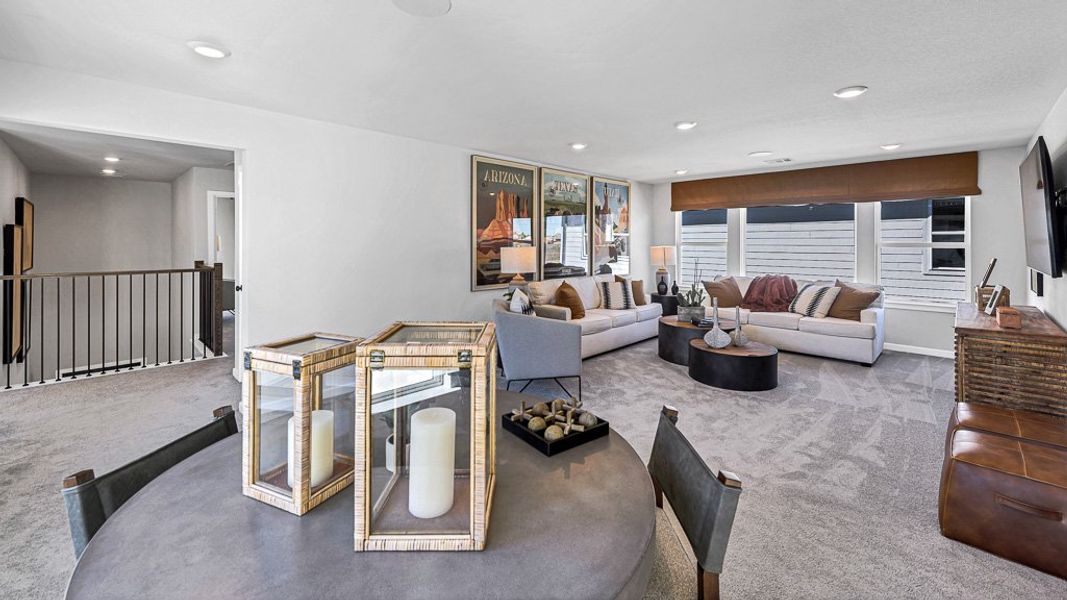 Furnished interior view inside a new home in Avalon at Cypress, Cypress (Image 54).
