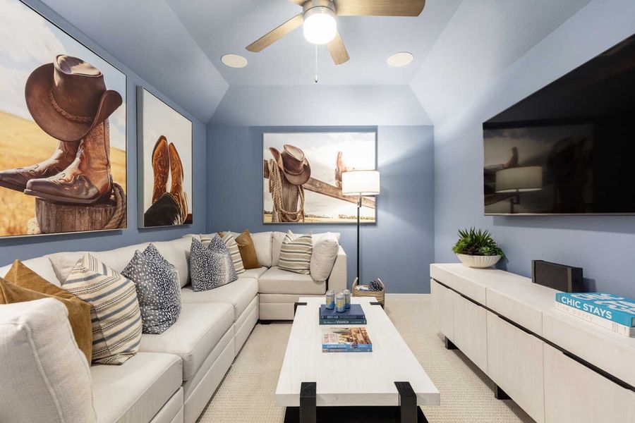 Representative Entertainment Room - some options shown