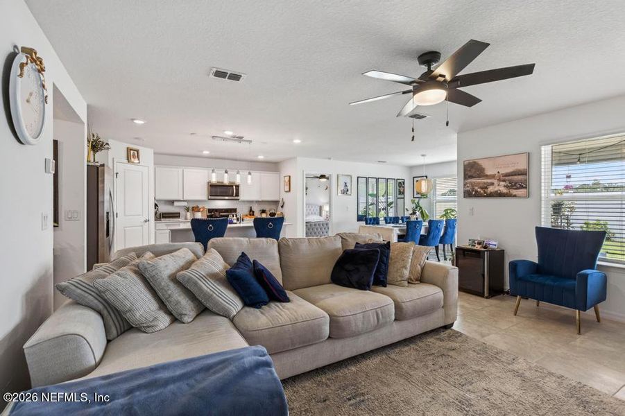 Furnished interior view inside a new home in Wells Landing, Jacksonville (Image 19). Furnished interior view inside a new home in Wells Landing, Jacksonville (Image 19).