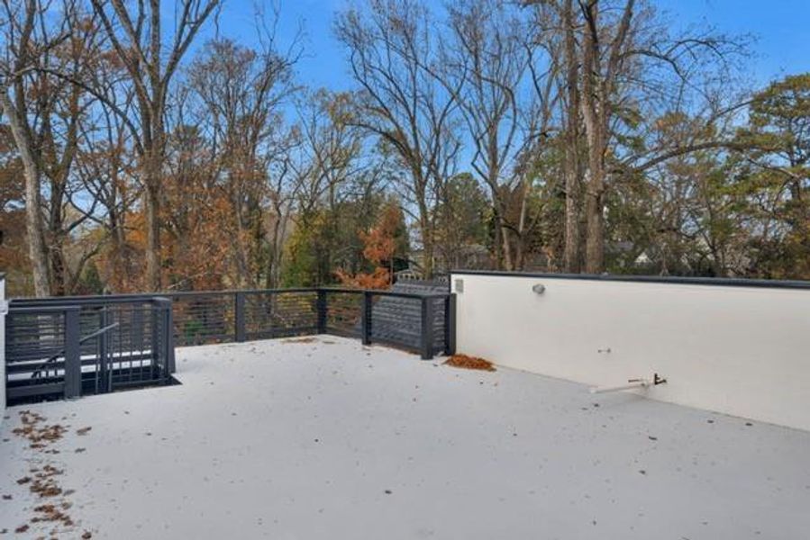 Exterior details and patio area of a home in , Atlanta (Image 4). Exterior details and patio area of a home in , Atlanta (Image 4).