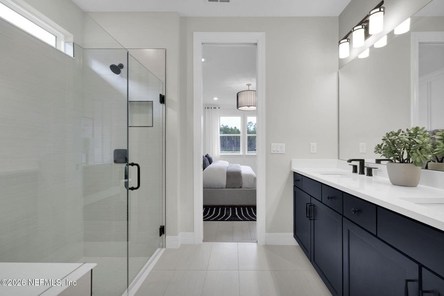 Furnished interior view inside a new home in Westerly Park at Wildlight, Yulee (Image 12).