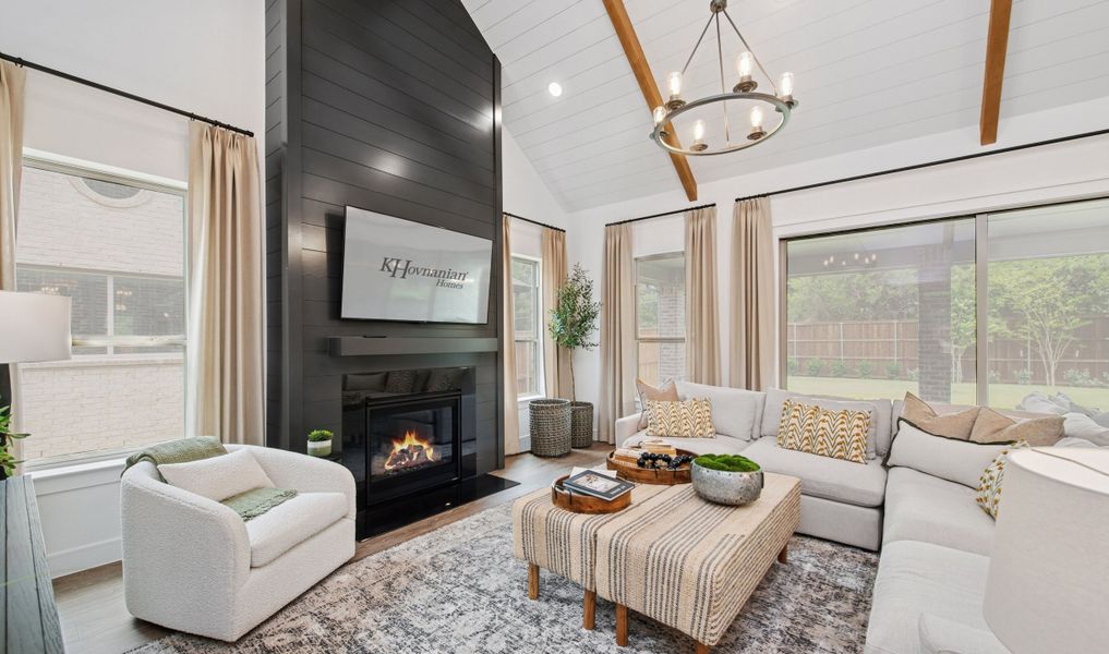 Great room with fireplace Great room with fireplace