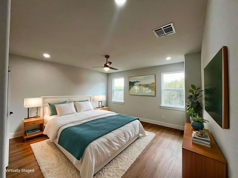 Virtually Staged Second Bedroom