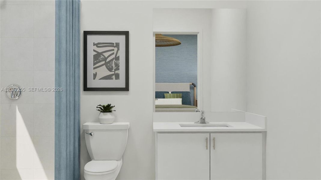 Furnished interior view inside a new home in Sunscapes, Florida City (Image 17). Furnished interior view inside a new home in Sunscapes, Florida City (Image 17).