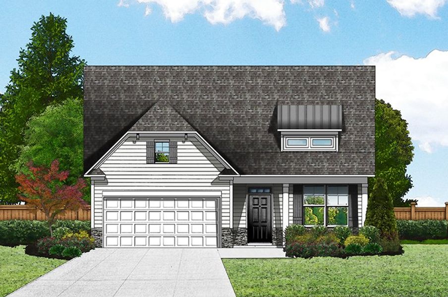 Elevation C6 - Extended Porch