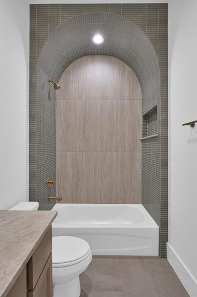 Furnished interior view inside a new home in , Willis (Image 16).