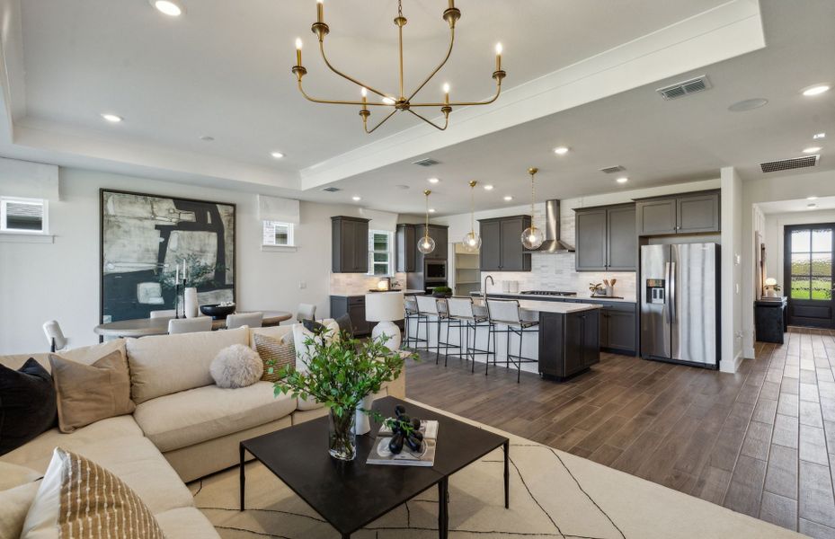 Open-concept throughout main living areas