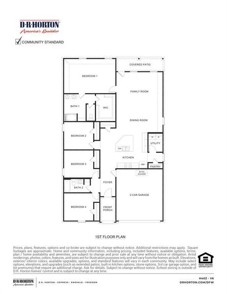 View of home floor plan