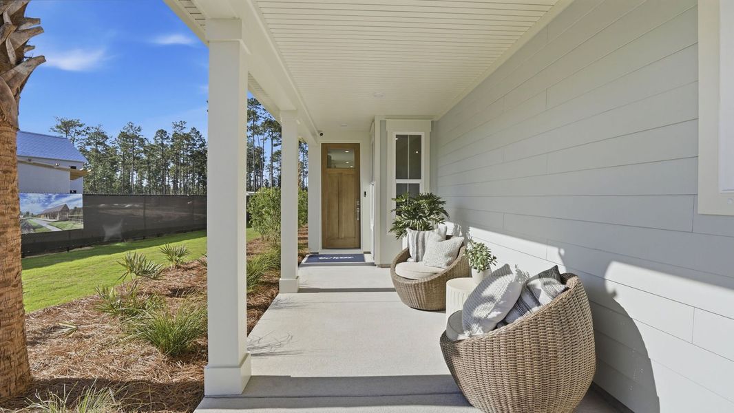 Representative exterior details of a home built from the Hallmark by Del Webb in Del Webb Point Hope, Charleston (Image 27). Representative exterior details of a home built from the Hallmark by Del Webb in Del Webb Point Hope, Charleston (Image 27).