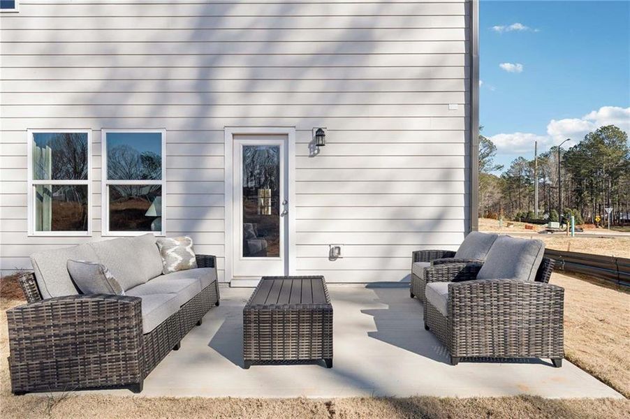 Exterior details and patio area of a home in , Dallas (Image 26).