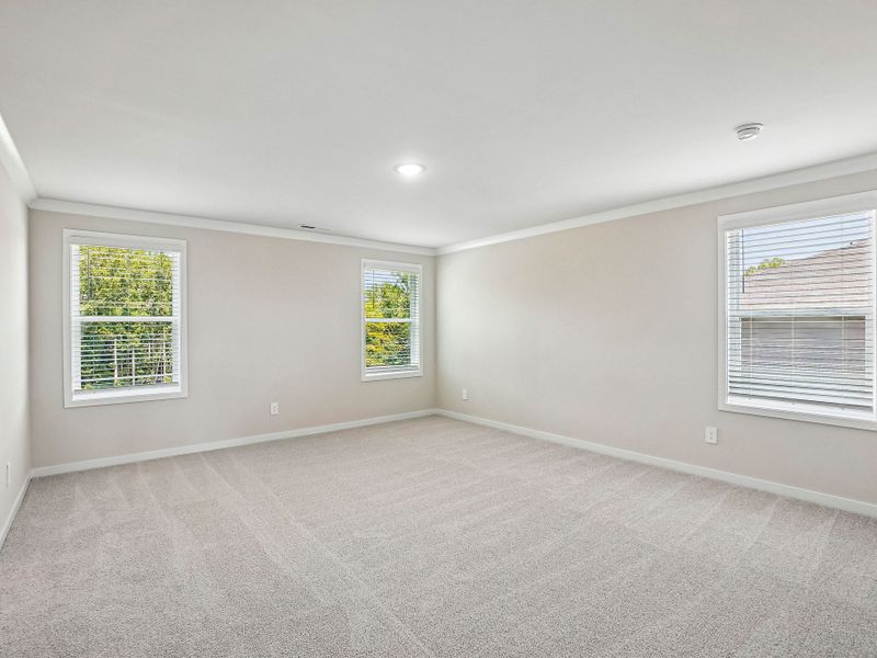 Spacious, unfurnished interior of a new home in The Heritage at Buffaloe Reserve, Raleigh (Image 17). Spacious, unfurnished interior of a new home in The Heritage at Buffaloe Reserve, Raleigh (Image 17).
