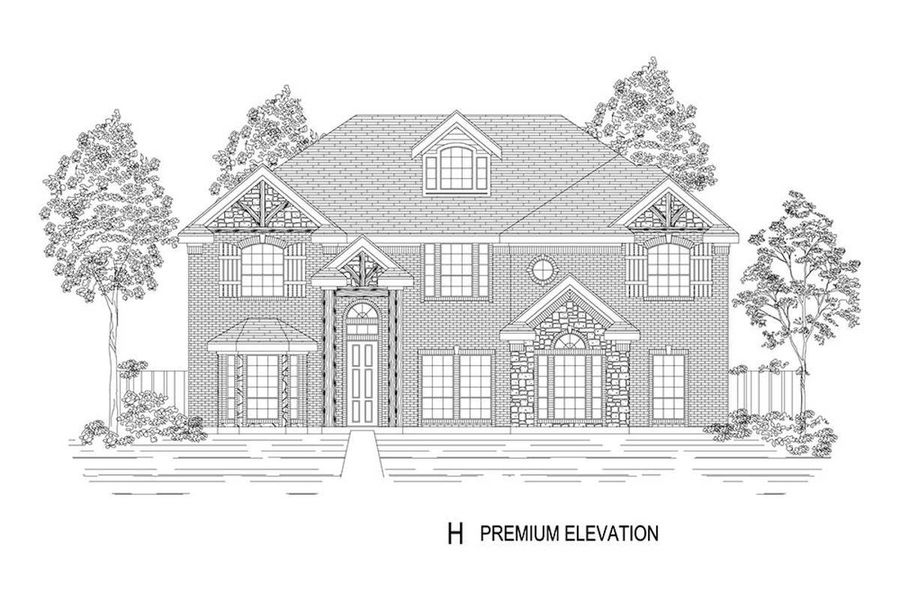 Representative rendering of the exterior for the Stonehaven 2R by First Texas Homes (Image 16).