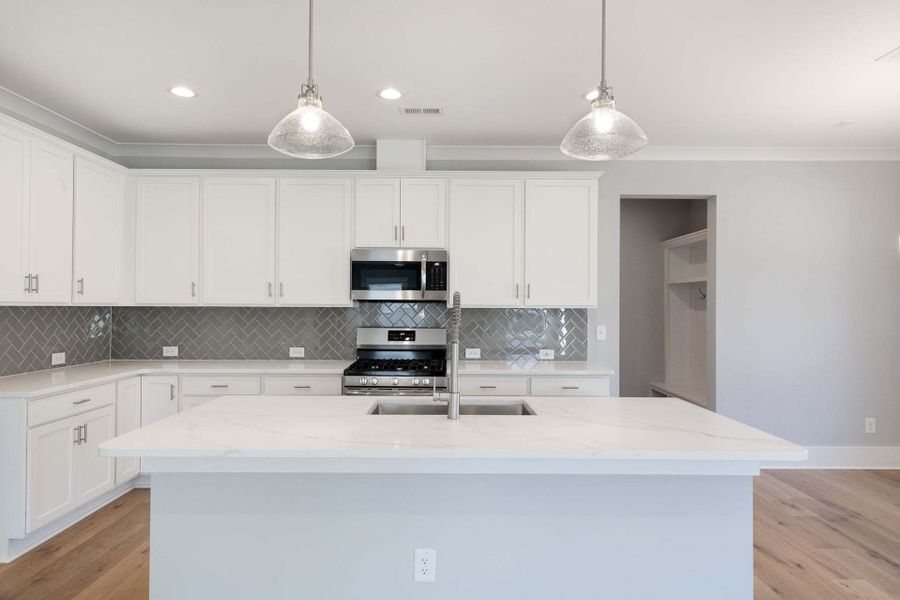 Representative furnished interior of a home built from the Austin by Caviness & Cates Communities in Bartlett Manor, Youngsville (Image 110).