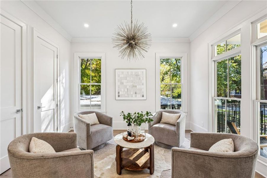 Furnished interior view inside a new home in , Atlanta (Image 48). Furnished interior view inside a new home in , Atlanta (Image 48).