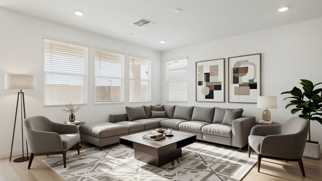 Furnished interior view inside a new home in The Buttes at Mystic, Peoria (Image 7).