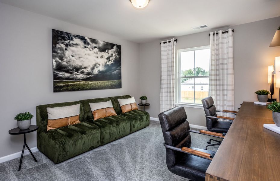 Furnished interior view inside a new home in Exchange at 401, Raleigh (Image 16).