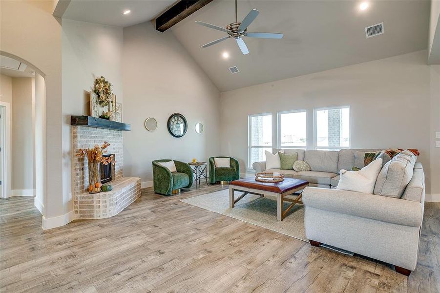 Furnished interior view inside a new home in Rocky Top Ranch, Reno (Image 9). Furnished interior view inside a new home in Rocky Top Ranch, Reno (Image 9).