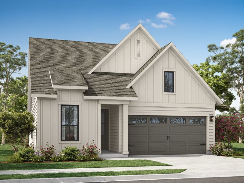 Representative exterior photo of a completed home built from the Oak Haven by Tri Pointe Homes in Everstead, Raleigh, NC (Image 21).