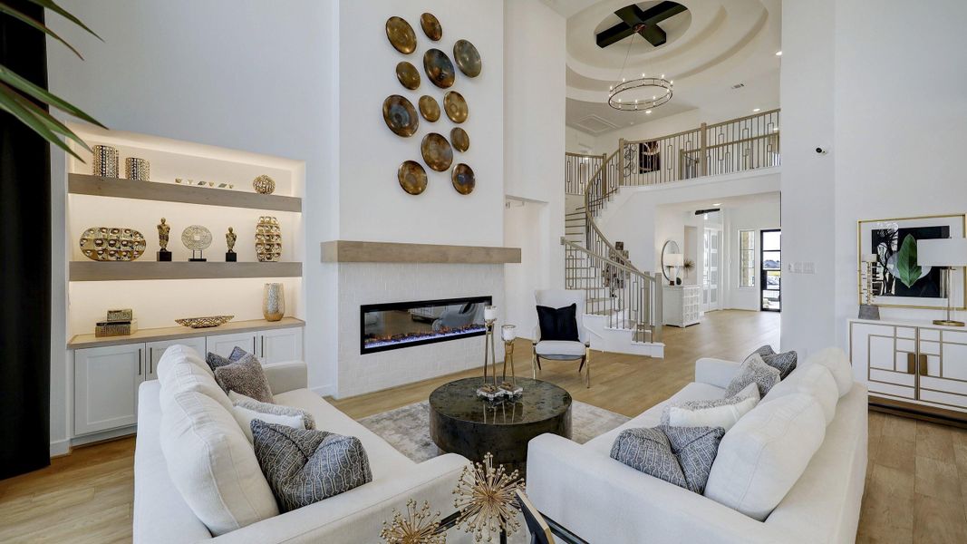 Furnished interior view inside a new home in Legacy, League City (Image 6).