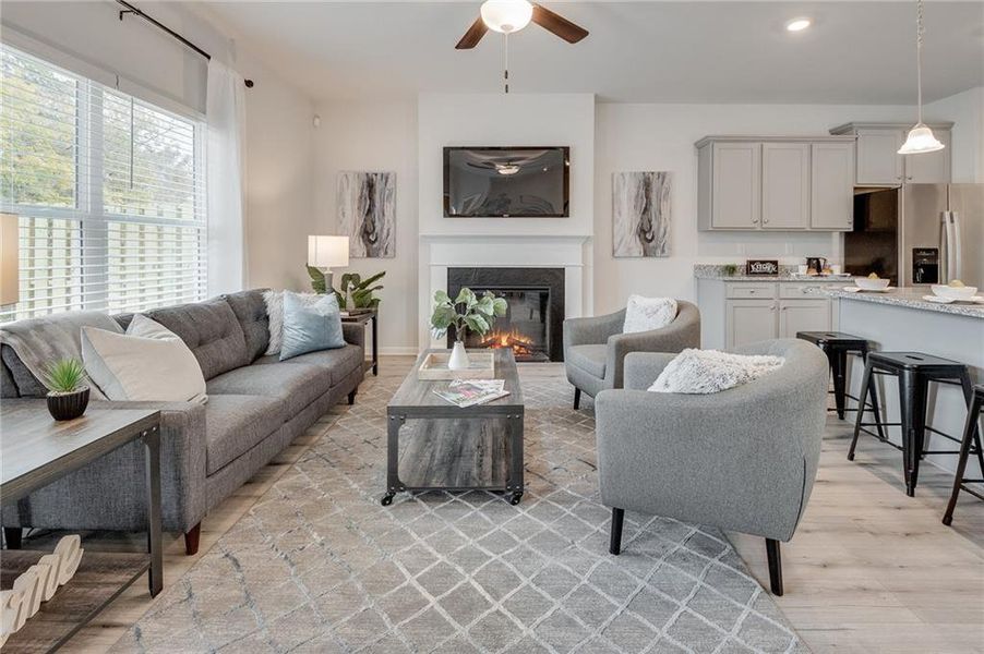 Furnished interior view inside a new home in Creekside Village, Lithonia (Image 12).