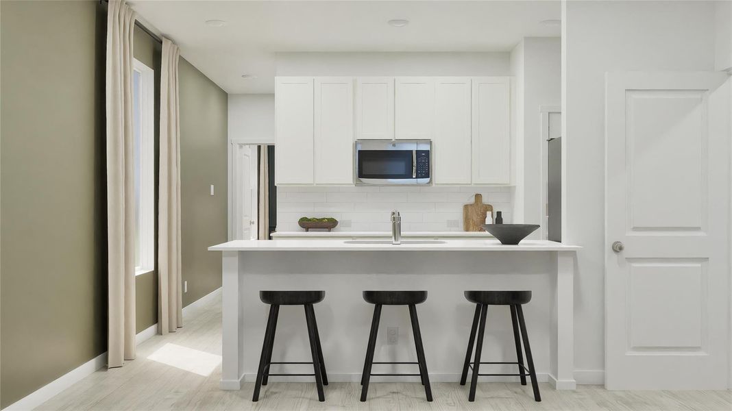 Furnished interior view inside a new home in Waterstone: Classic Collection, Kyle (Image 28).