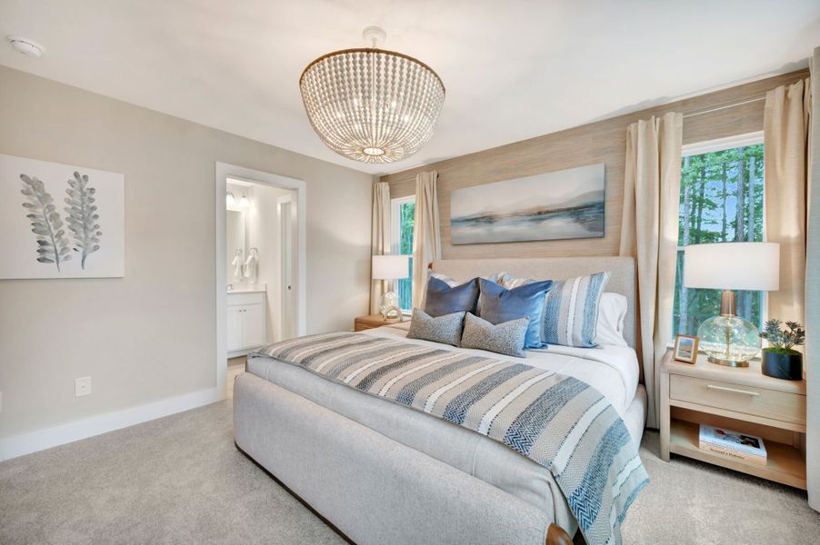 Representative furnished interior of a home built from the Vienna by Mattamy Homes in Ashmore Townes, Garner (Image 27).