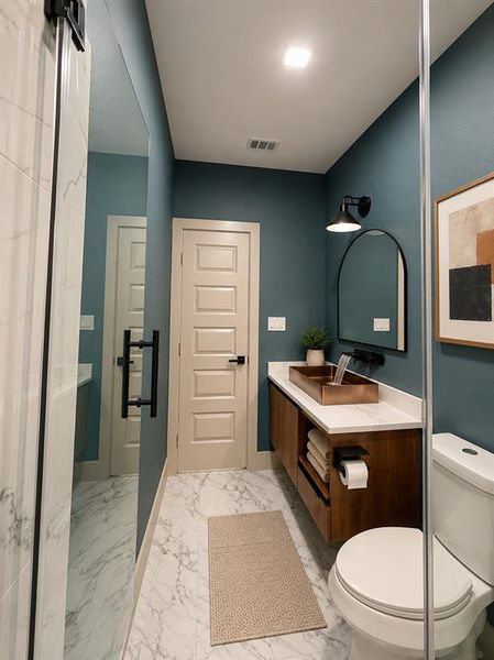 Furnished interior view inside a new home in , Dallas (Image 15).