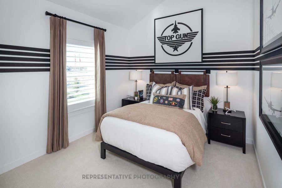 Furnished interior view inside a new home in Bridgeland Central: The Cottages, Cypress (Image 21).