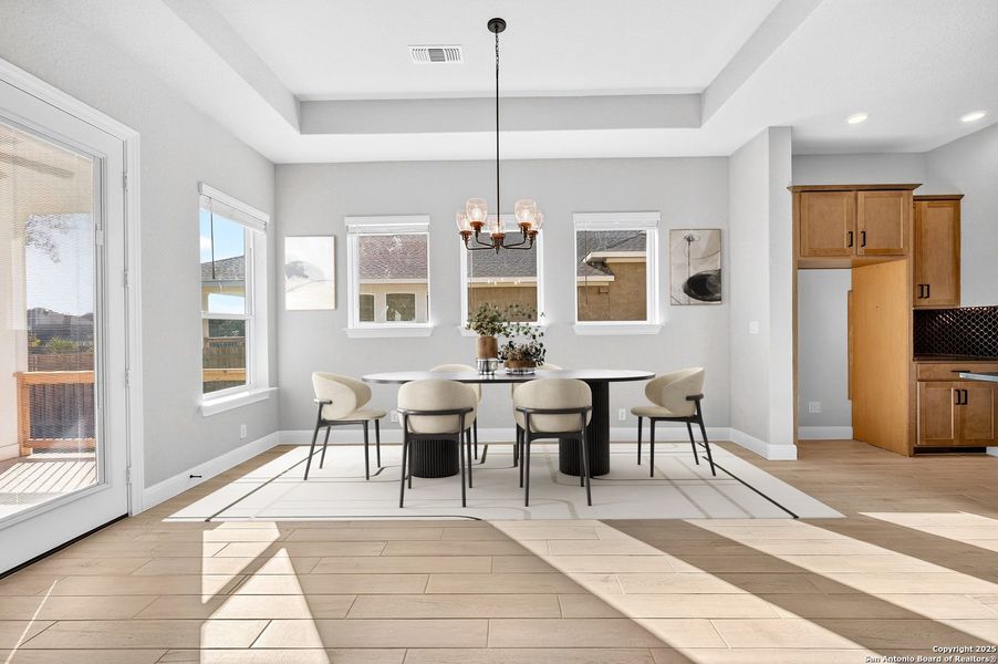 Furnished interior view inside a new home in Davis Ranch 60', San Antonio (Image 13).