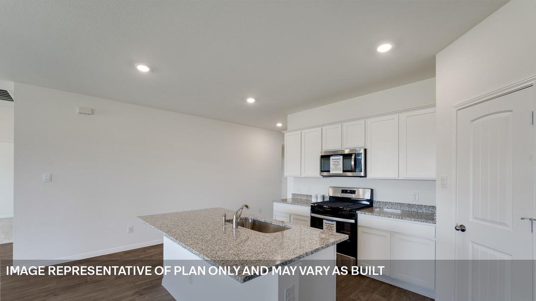 Furnished interior view inside a new home in Trails at Wildhorse, Austin (Image 6).