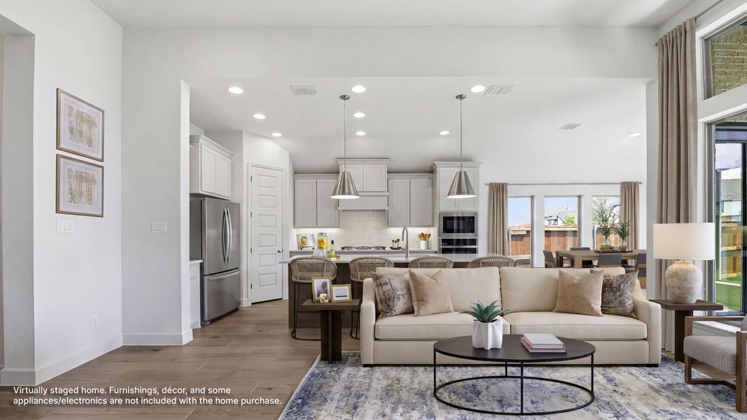 Furnished interior view inside a new home in Cambridge Crossing, Celina (Image 7). Furnished interior view inside a new home in Cambridge Crossing, Celina (Image 7).