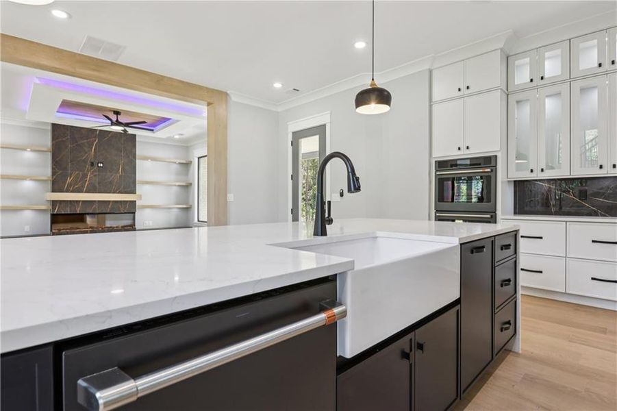Furnished interior view inside a new home in , Braselton (Image 86).