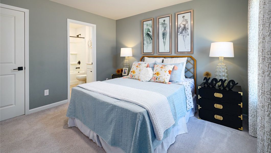Furnished interior view inside a new home in Sylvan Creek, Denver (Image 35).