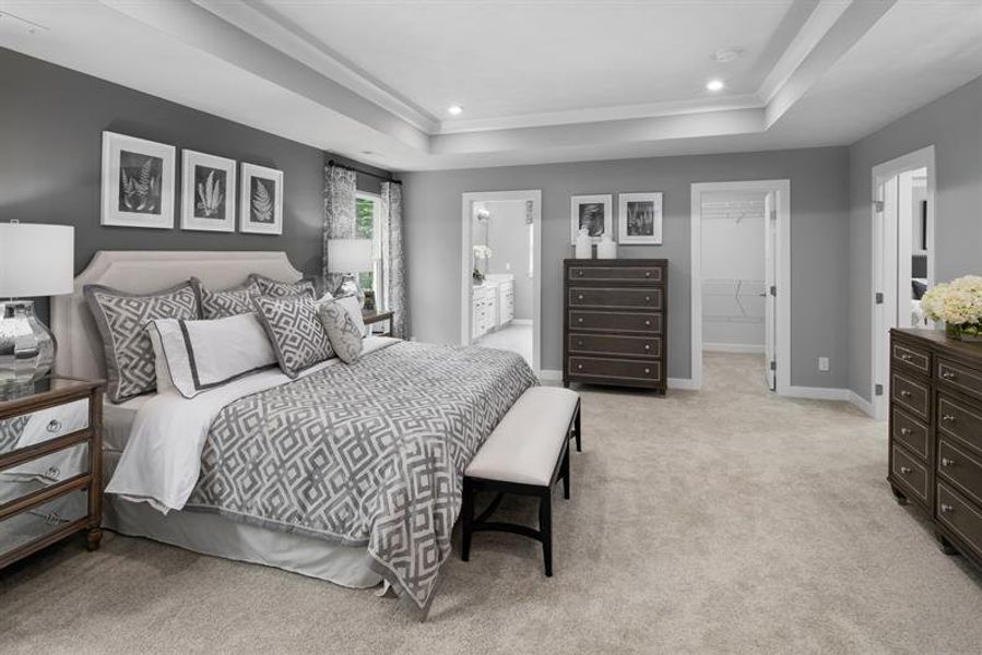 Representative furnished interior of a home built from the Roanoke by Ryan Homes in Muirwood, Murfreesboro (Image 22).