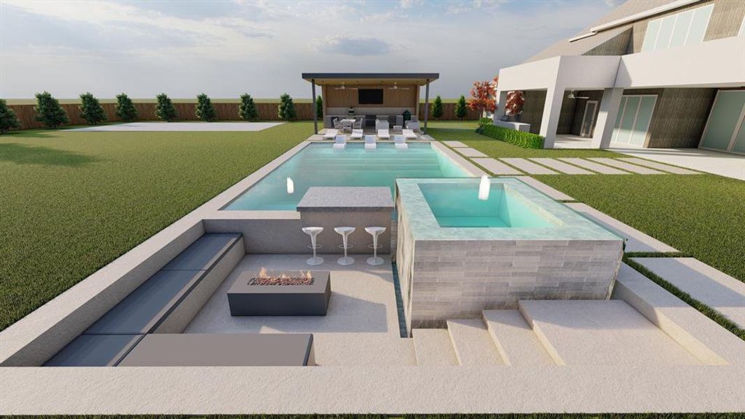 Exterior details and patio area of a home in , Frisco (Image 23).