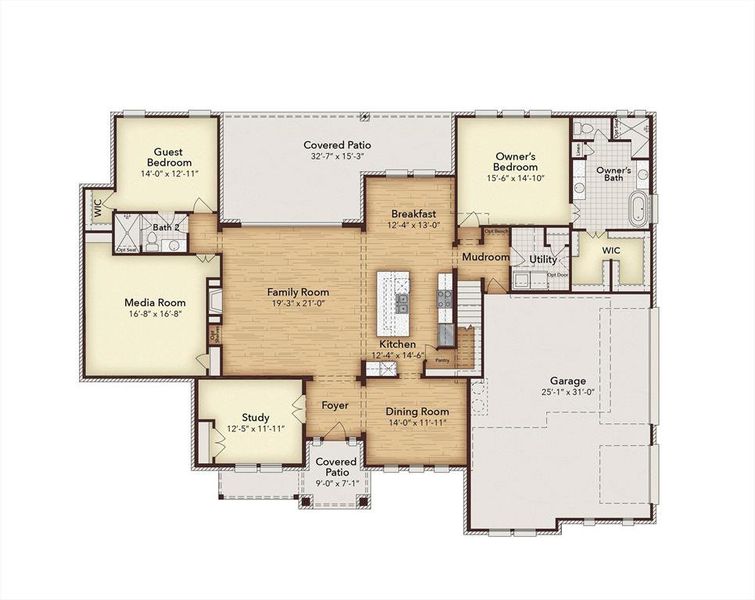 411 Wood Duck Floor Plan 1Story