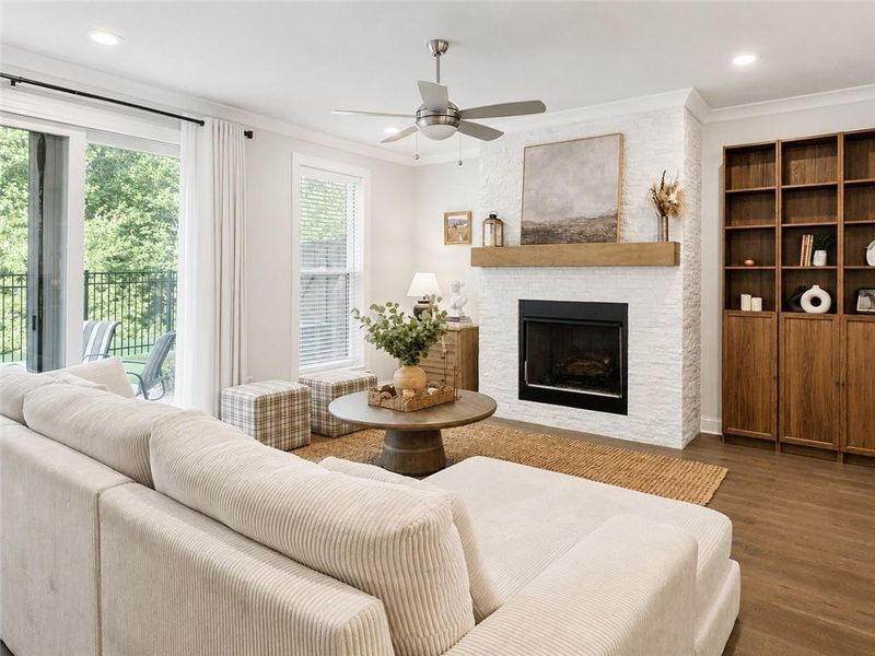 Furnished interior view inside a new home in , Johns Creek (Image 14).