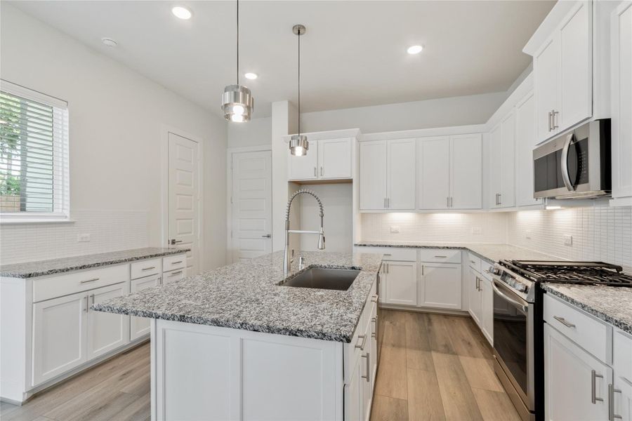 Furnished interior view inside a new home in Shady Acres, Houston (Image 6). Furnished interior view inside a new home in Shady Acres, Houston (Image 6).
