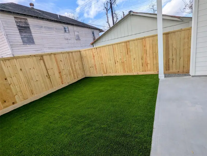 Exterior details and patio area of a home in , Houston (Image 3).