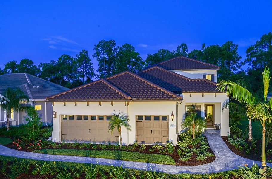 Representative exterior photo of a completed home built from the Sea Mist by Neal Communities in Grand Palm, Venice, FL (Image 20). Representative exterior photo of a completed home built from the Sea Mist by Neal Communities in Grand Palm, Venice, FL (Image 20).