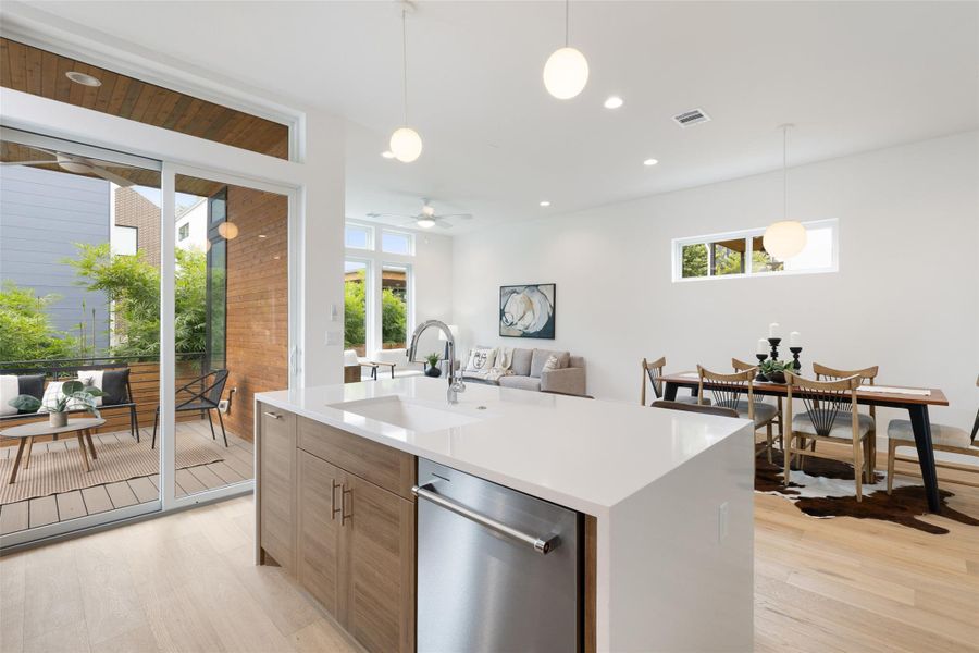 Furnished interior view inside a new home in , Austin (Image 10).