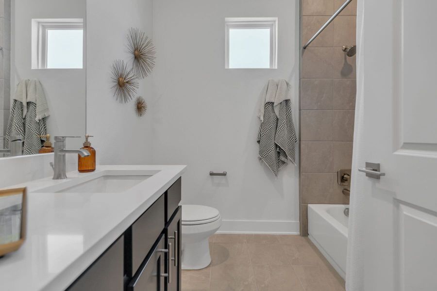 Furnished interior view inside a new home in VIDA Townhomes, San Antonio (Image 13). Furnished interior view inside a new home in VIDA Townhomes, San Antonio (Image 13).
