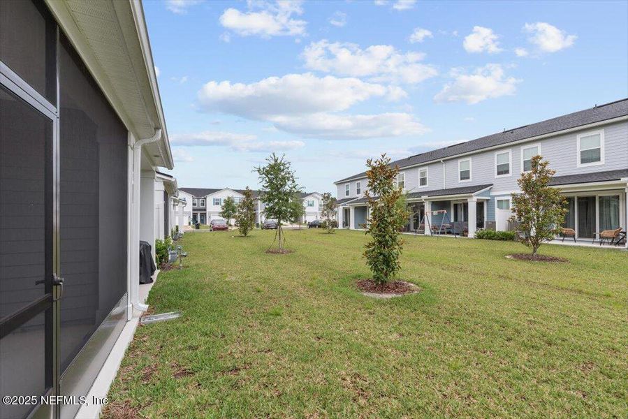 Exterior details and patio area of a home in Brandon Lakes at Silver Landing, St. Augustine (Image 3). Exterior details and patio area of a home in Brandon Lakes at Silver Landing, St. Augustine (Image 3).
