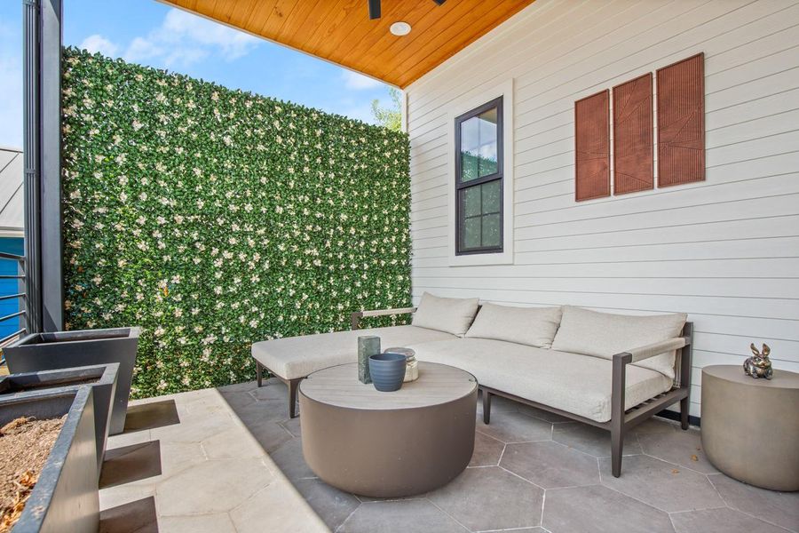Exterior details and patio area of a home in , Austin (Image 24).
