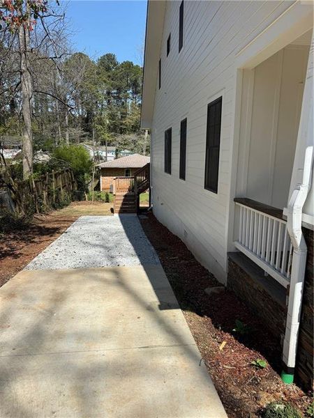 Exterior details and patio area of a home in , Pine Lake (Image 3).