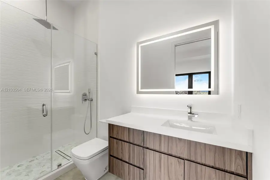 Furnished interior view inside a new home in , Miami (Image 14).