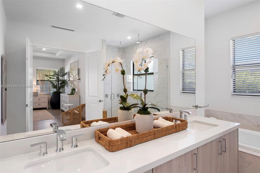 Furnished interior view inside a new home in , Miami (Image 65). Furnished interior view inside a new home in , Miami (Image 65).