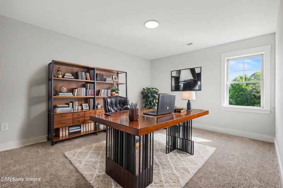 Virtually staged office